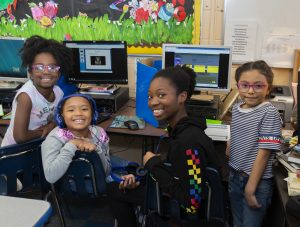 Park Road Students at Computers