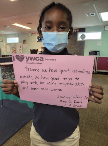 student, smiling, happy, YWCA. Youth Learning Center