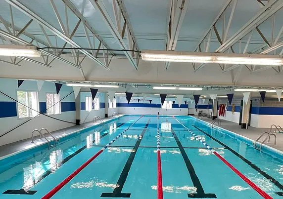 Swim lane for lap swimming at the YWCA Central Carolinas
