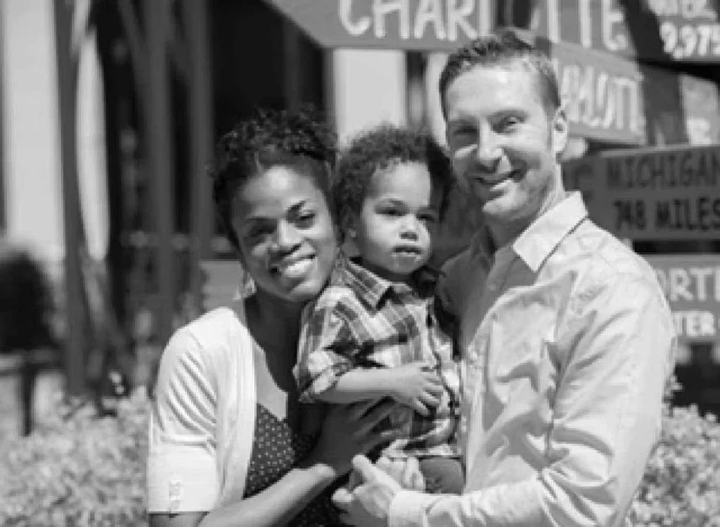 The Wit Family, black and white photo