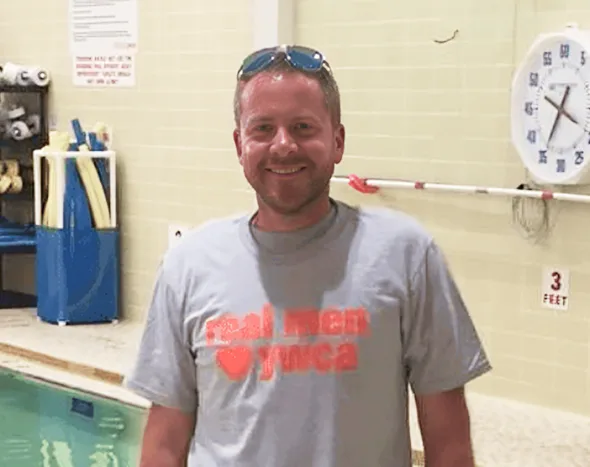 Brian Coffey certified swimming instructor and head coach at YWCA Central Carolinas Charlotte NC